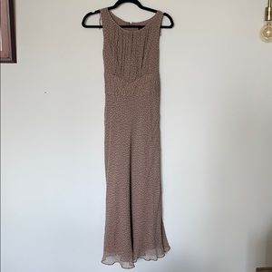 Brown polka dot dress